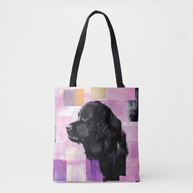 Abstract Newfie Tote Bag (Front)
