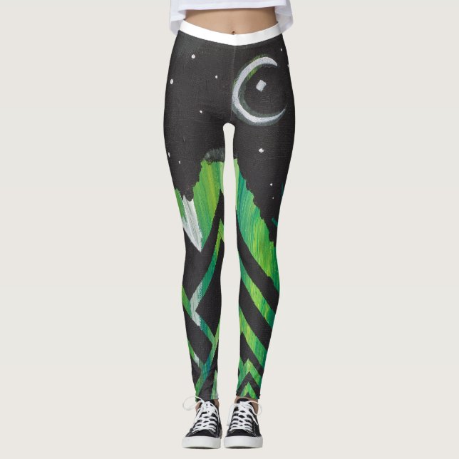 Abstract nightscape leggings (Front)