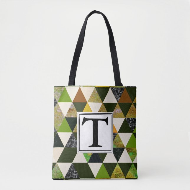 Abstract No. 475 Monogram Tote Bag (Front)