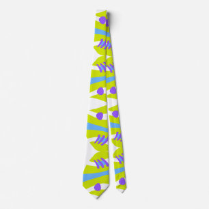 Abstract Noah’s Ark Green Purple Blue Neck Tie