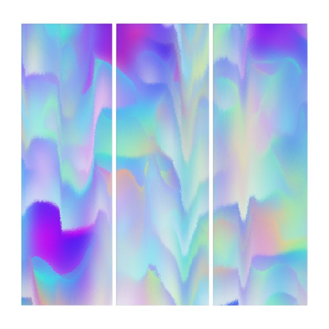 Abstract Northern Light Triptych (Front)