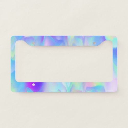 Abstract Northern Lights License Plate Frame