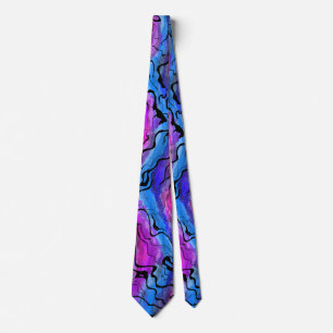Abstract Northern Lights Neck Tie
