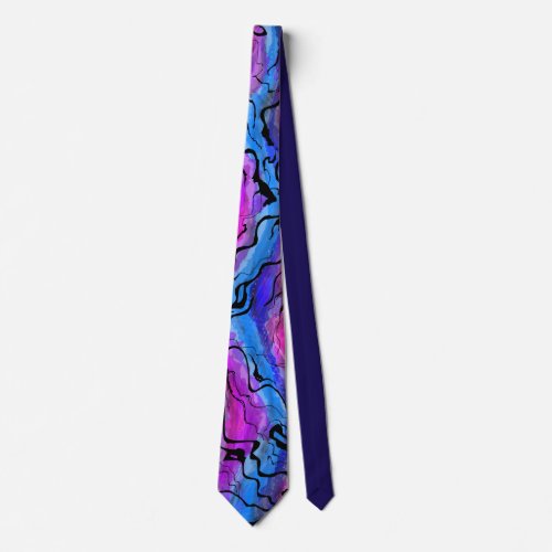 Abstract Northern Lights Neck Tie