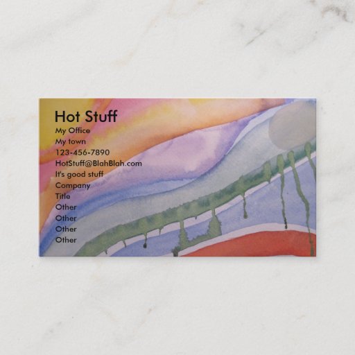 Customizable abstract now business card