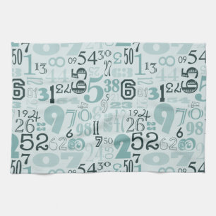 Abstract Numbers Towel