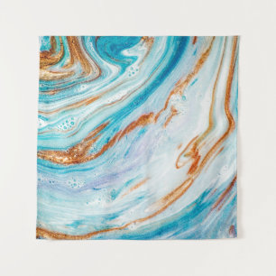 Abstract ocean- ART. Natural Luxury. Style incorpo Tapestry
