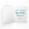 Abstract Ocean Blue Teal 80 and Amazing Birthday 
