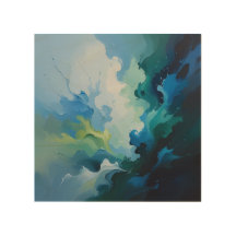 Abstract Ocean Breeze – Fluid Blue & Green Art