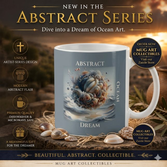Abstract Ocean Dream Coffee Mug (Creator Uploaded)