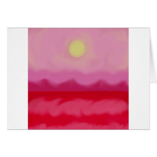 Abstract Ocean Greeting Card