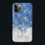 Abstract Ocean Personalized Name   iPhone 11 Pro Case<br><div class="desc">abstract acrylic ocean background custom name phone case</div>