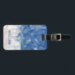 Abstract Ocean Personalized Name  Luggage Tag<br><div class="desc">abstract acrylic ocean background custom name luggage tag</div>