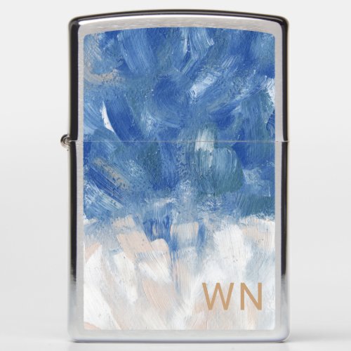 Abstract Ocean Personalized Name  Zippo Lighter