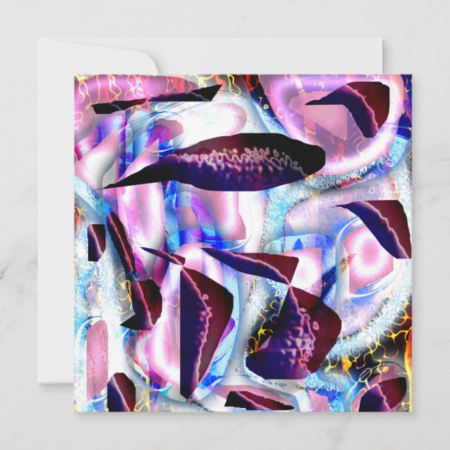 Abstract Ocean Postcard (Front)