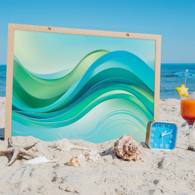 Abstract Ocean Wave Fluid Art Wall Poster (Creator Uploaded)