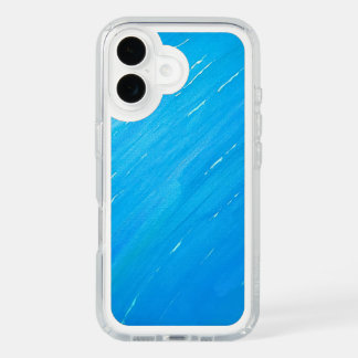 Abstract Ocean Wave iPhone Case – Vibrant Blue