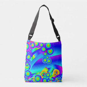 Abstract Ocean waves   Crossbody Bag