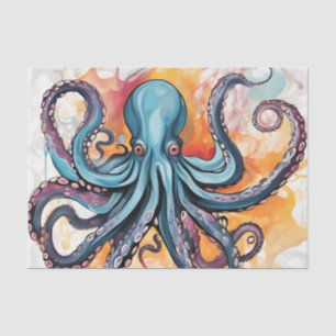 Abstract Octopus Colorful Tissue Paper