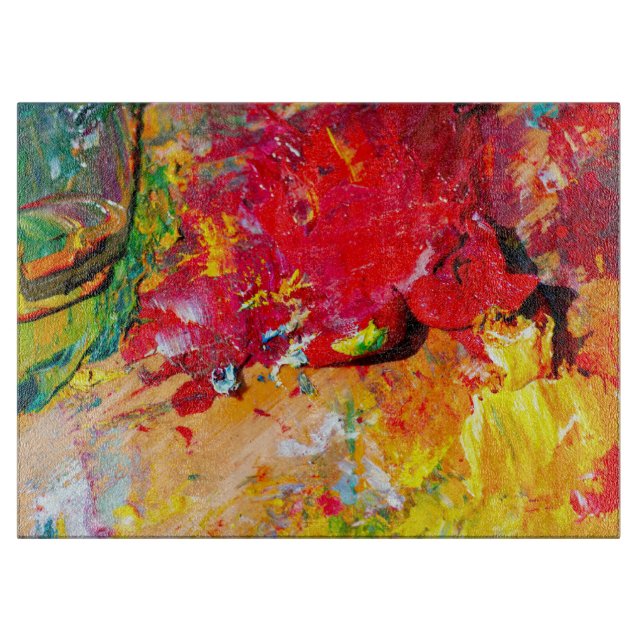 Abstract Of Artist Palette Cutting Board (Front)