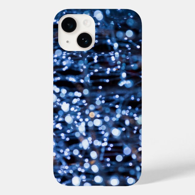 Abstract Of Blue Lights iPhone Case (Back)