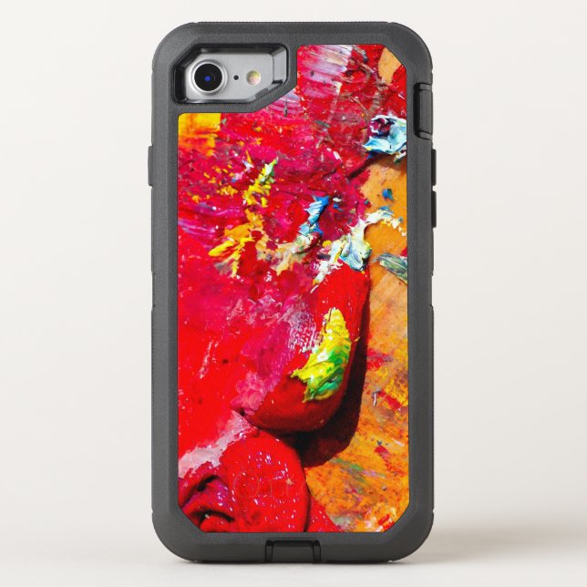 Abstract Of Cheerful Artist Palette Otterbox iPhone Case (Back)