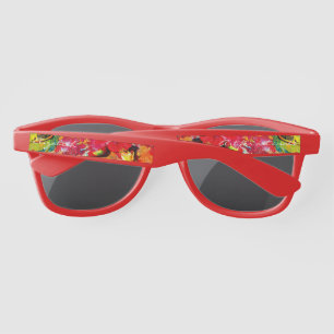 Abstract Of Cheerful Artist Palette Sunglasses