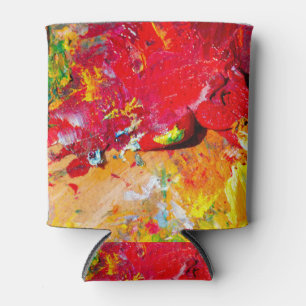 Abstract Of Colorful Artist Palette Can Cooler