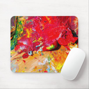 Abstract Of Colorful Artist Palette Mouse Pad