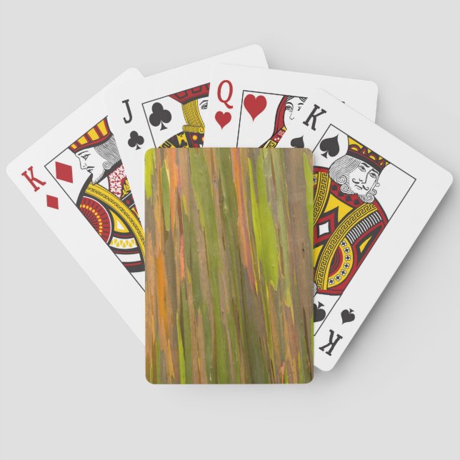 Abstract Of Eucalyptus Bark Poker Cards (Back)
