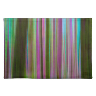 Abstract of Hoh Rain Forest at Dusk   Washington Cloth Placemat