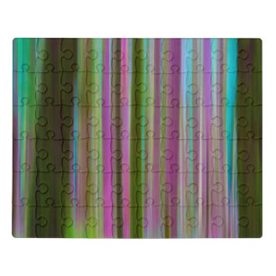 Abstract of Hoh Rain Forest at Dusk Washington Jigsaw Puzzle