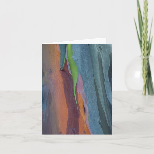 Abstract Of Rainbow Gum Tree Note Card (Front)