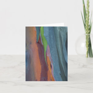 Abstract Of Rainbow Gum Tree Note Card