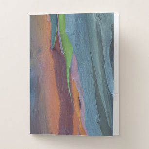 Abstract Of Rainbow Gum Tree Pocket Folder