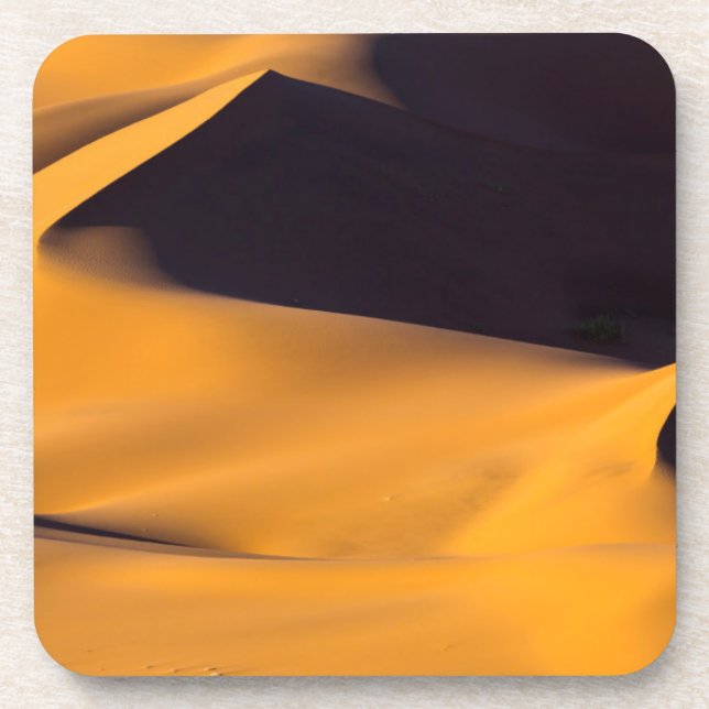 Abstract of sand dune drink coaster (Front)