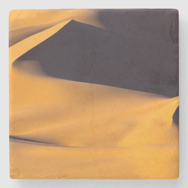Abstract of sand dune stone coaster (Front)