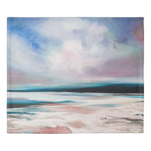 Abstract Oil Canvas: Contemporary Texture Duvet Cover