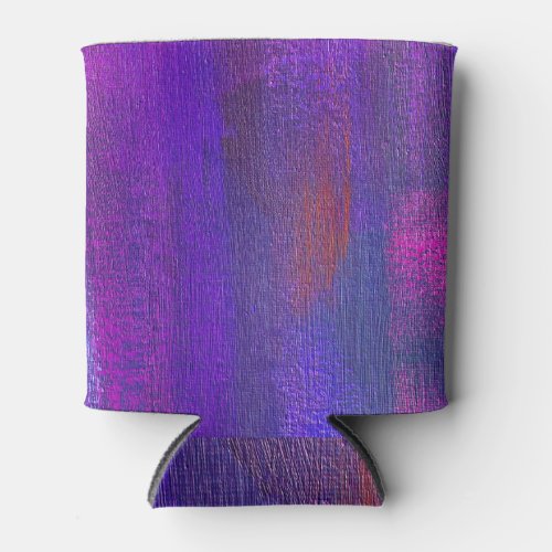 Abstract Oil Canvas Texture Background Can Cooler