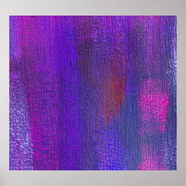 Abstract Oil: Canvas Texture Background. Poster (Front)