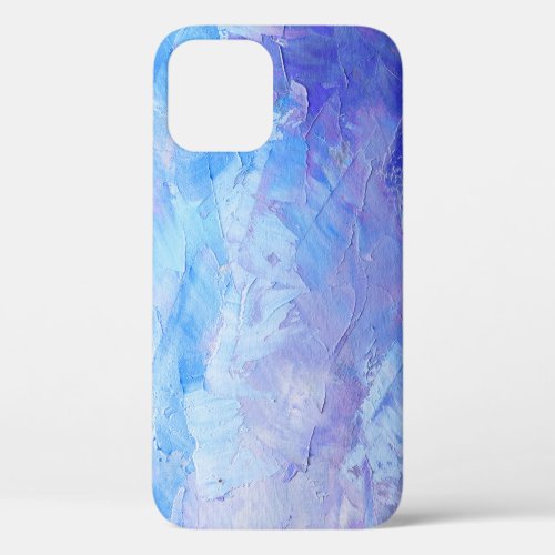 Abstract Oil Paint Canvas Texture iPhone 12 Case