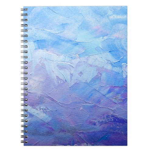 Abstract Oil Paint Canvas Texture Notebook