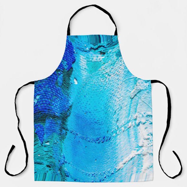 Abstract oil paint texture on canvas, background.  apron (Front)