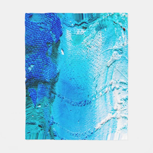 Abstract oil paint texture on canvas, background.  fleece blanket (Front)