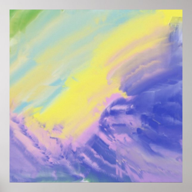 abstract oil painting art poster (Front)