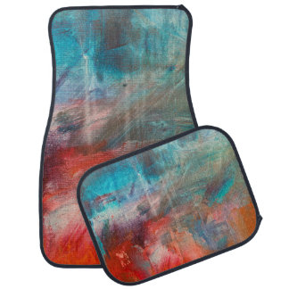 Abstract oil painting background. Oil on canvas te Car Floor Mat