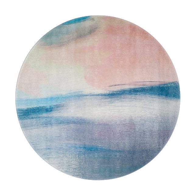 Abstract oil painting, canvas texture. cutting board (Front)