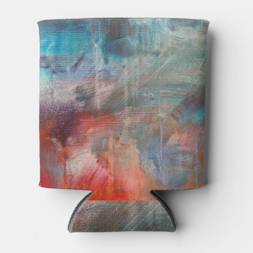 Abstract Oil Painting Colorful Texture Can Cooler