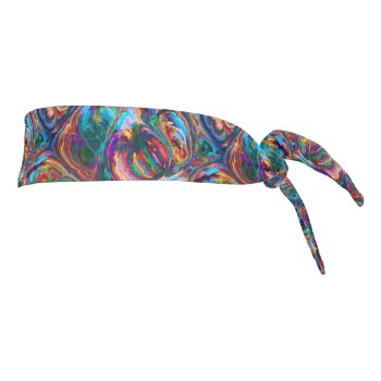 Abstract Oil Painting Inspired Tie Headband by Tissling at Zazzle