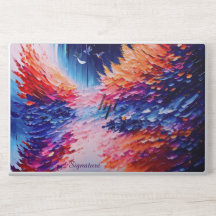 Abstract oil painting texture custom laptop skin